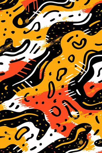 Abstract Expressie van Kleur en Vorm