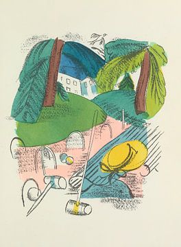 Stéphane Mallarmé & Raoul Dufy - Madrigaux (Madrigale) / NebenzeichnungRaoul Dufy - Buch Madrigaux (Madrigale), Zeichnung von Peter Balan
