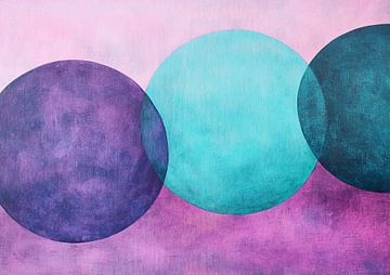 Circles in contrasting colours