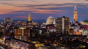 Groningen skyline after sunset