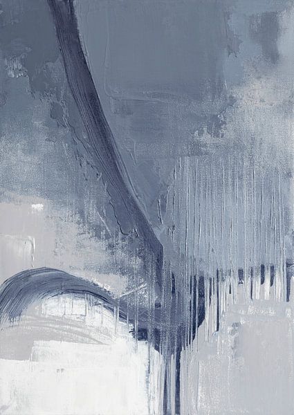 Hellblau abstrakt von Ela Szczepaniak