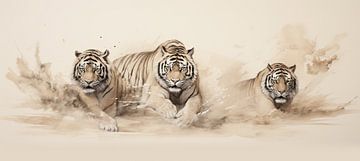 Tigre sur Tableaux ARTEO