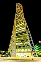 Turning Torso bei Nacht, Malmö Schweden