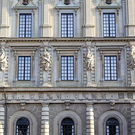 Facade of the Royal Palace in Stockholm, Sweden | Architecture by Kelsey van den Bosch