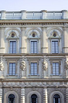 Façade du palais royal  à Stockholm, Suède | Architecture