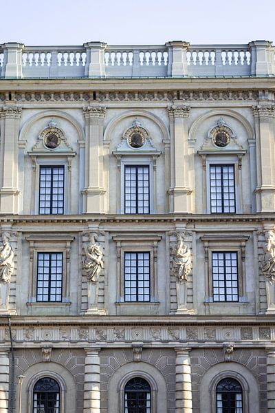 Fassade des Stockholmer Schlosses in Stockholm, Schweden | Architektur von Kelsey van den Bosch
