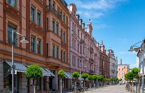 Blick auf die Stadt Rosenheim in Bayern