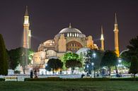 Hagia Sophia bei Nacht, Istanbul von Niels Maljaars Miniaturansicht