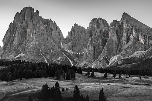Alpe di Siusi in Black and White by Henk Meijer Photography