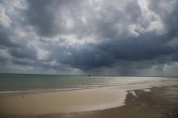 Donkere wolken pakken zich samen van Roelinda Tip