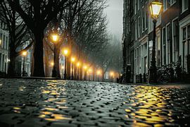 Hooglandse Kerkgracht in Leiden by Dirk van Egmond