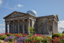 Stadtobservatorium; Calton Hill; Edinburgh; Schottland; Vereinigtes Königreich