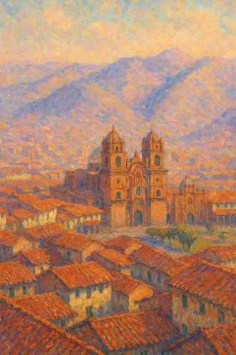 Cusco in Monet-stijl - De lichtstad in de Andes