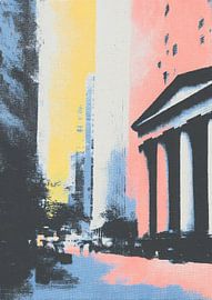 New York Stock Exchange - Minimalist illustration by Niklas Maximilian