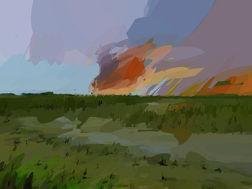 Landschaft - Außerhalb des Deiches.