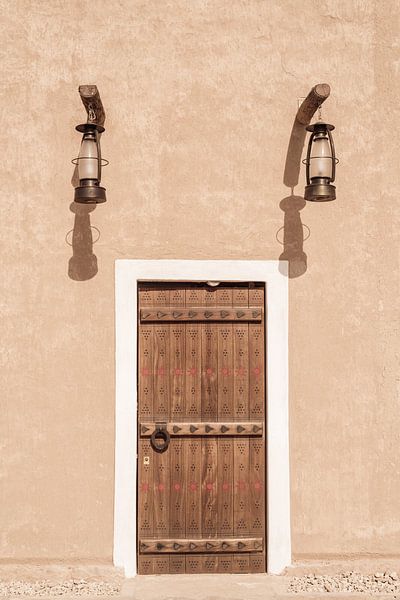 Brown wooden arab door by Photolovers reisfotografie