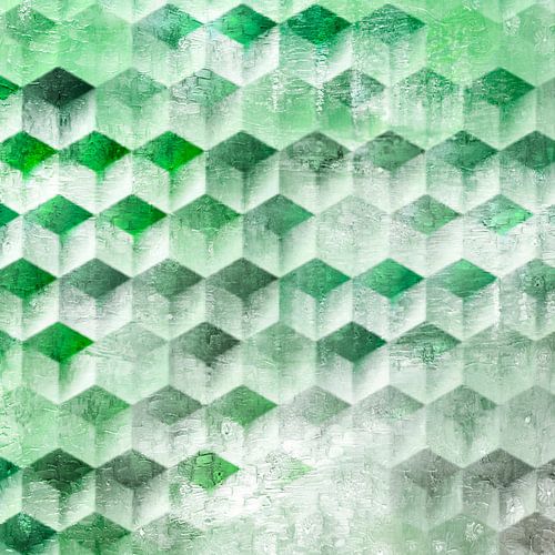 Scandinavisch Retro Abstractie Vintage Groen