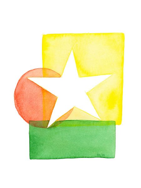 Étoile minimaliste festive par Karen Kaspar