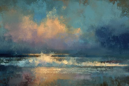 Nevelige zee in het impressionisme