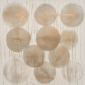Zeitlose Kreise mit natürlicher Textur