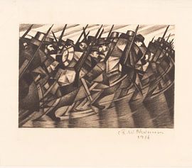 Christopher Nevinson, Retour aux tranchées, 1916 sur Atelier Liesjes