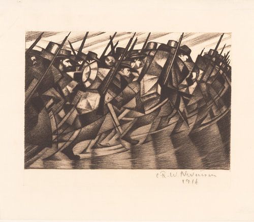 Christopher Nevinson, Terugkerend naar de loopgraven, 1916