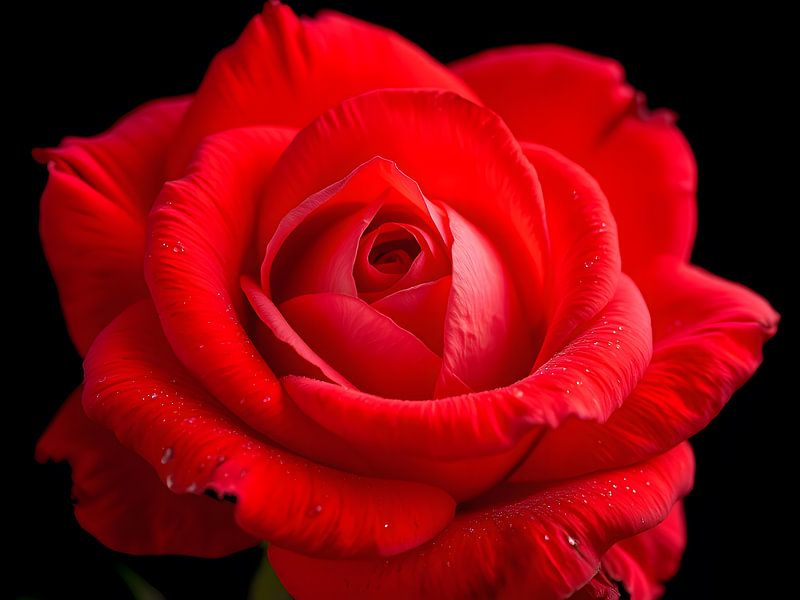 Ewige Schönheit – Rote Rose in Perfektion von ButterflyPix