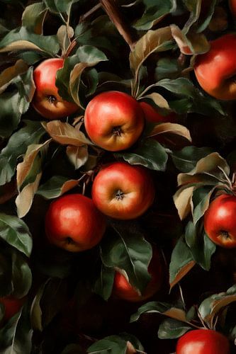 Pommes sur l'arbre