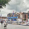 Escale de la croisière sur le canal d'Amsterdam Rederij Plas sur Digital Art Nederland