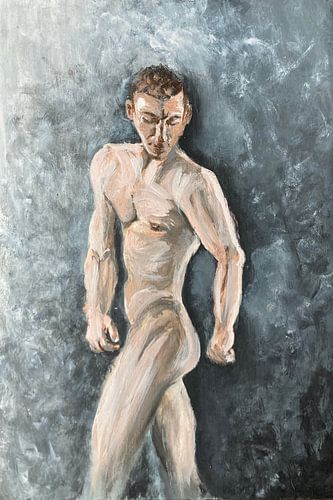 Contemplatie in vorm, een studie van de mannelijke figuur