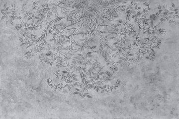 Graues Mandala von Art by Ilona