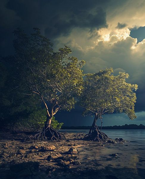 Küstenlandschaft von fernlichtsicht