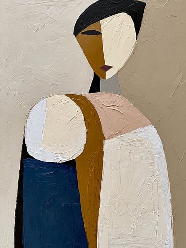 Ochre-Blue Serenity