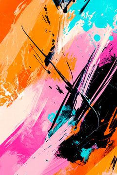 Colourful abstract work of art by Poster Art Shop