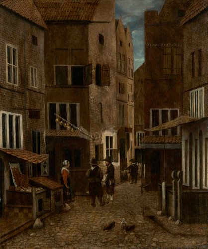 Straatscène, Jacobus Vrel