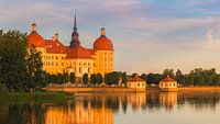 Coucher de soleil au château de Moritzburg par Henk Meijer Photography Aperçu