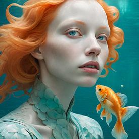 When your goldfish is the only one who truly gets you van Mariëlle Knops, Digital Art