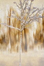 ART CONTEMPORAIN : NEIGE SUR LES BRANCHES