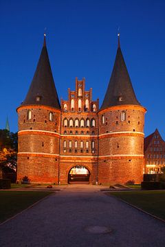 Holstentor, Lübeck, Sleeswijk-Holstein, Duitsland, Europa van Torsten Krüger