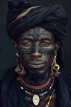 African Tribe Wodaabe portrait