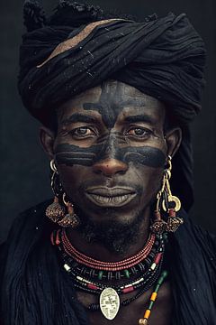 African Tribe Wodaabe portrait by Sander Hupkes