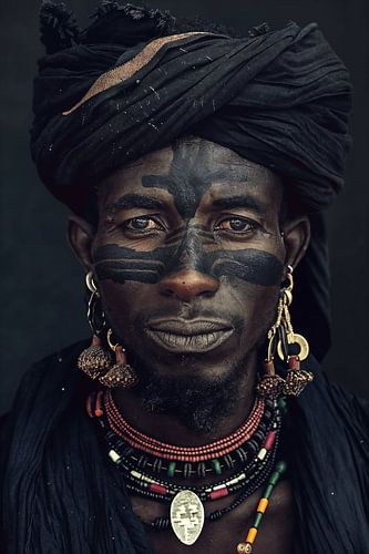 Afrikanischer Stamm Wodaabe Porträt