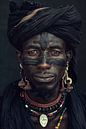 African Tribe Wodaabe portrait by Sander Hupkes thumbnail