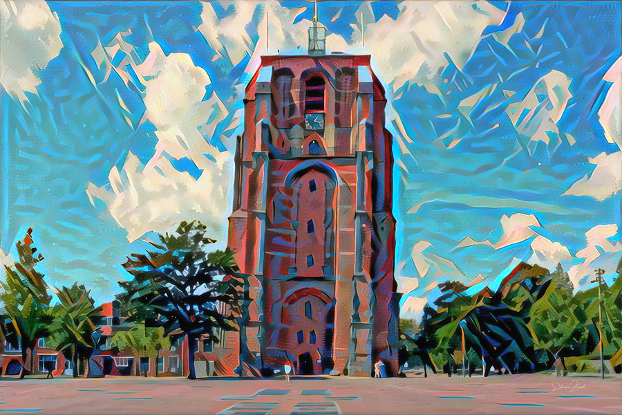 modern-schilderij-leeuwarden-oldehove-van-slimme-kunst-nl-op-canvas