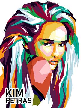 Kim Petras Singer Duitsland Pop-artposter van miru arts