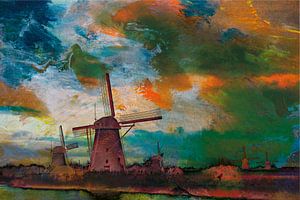 Niederländische Windmühlen