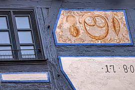 Bade-Wurtemberg : Charme de l'ancien monde- Détail architectural à Ulm sur Photoart-Naegele