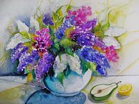 Vase mit Flieder