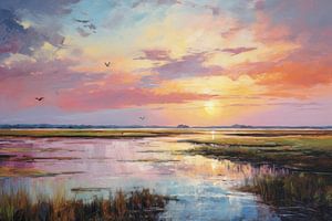 Sunset in the marshes by ARTemberaubend