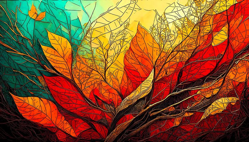 Feuilles d'automne par vipart